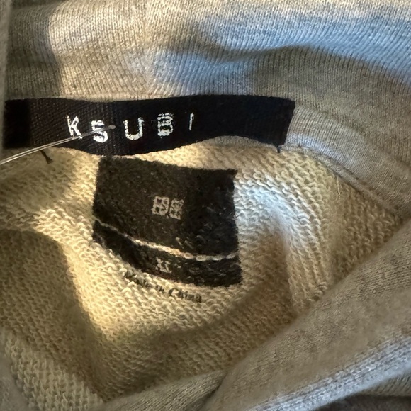 KSUBI 4X4 Kross Biggie Oversized Cotton Gray Hoodie Size XL NWT - Picture 10 of 13